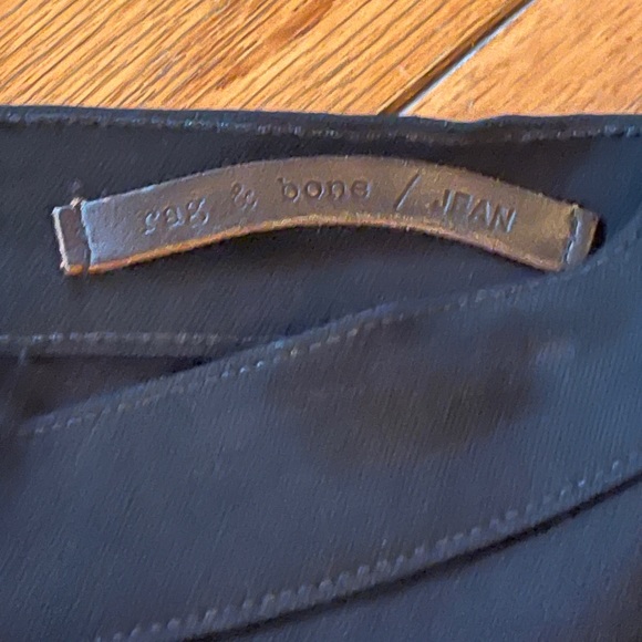 NWOT Rag and Bone coal black beaded denim 28 - Picture 2 of 7